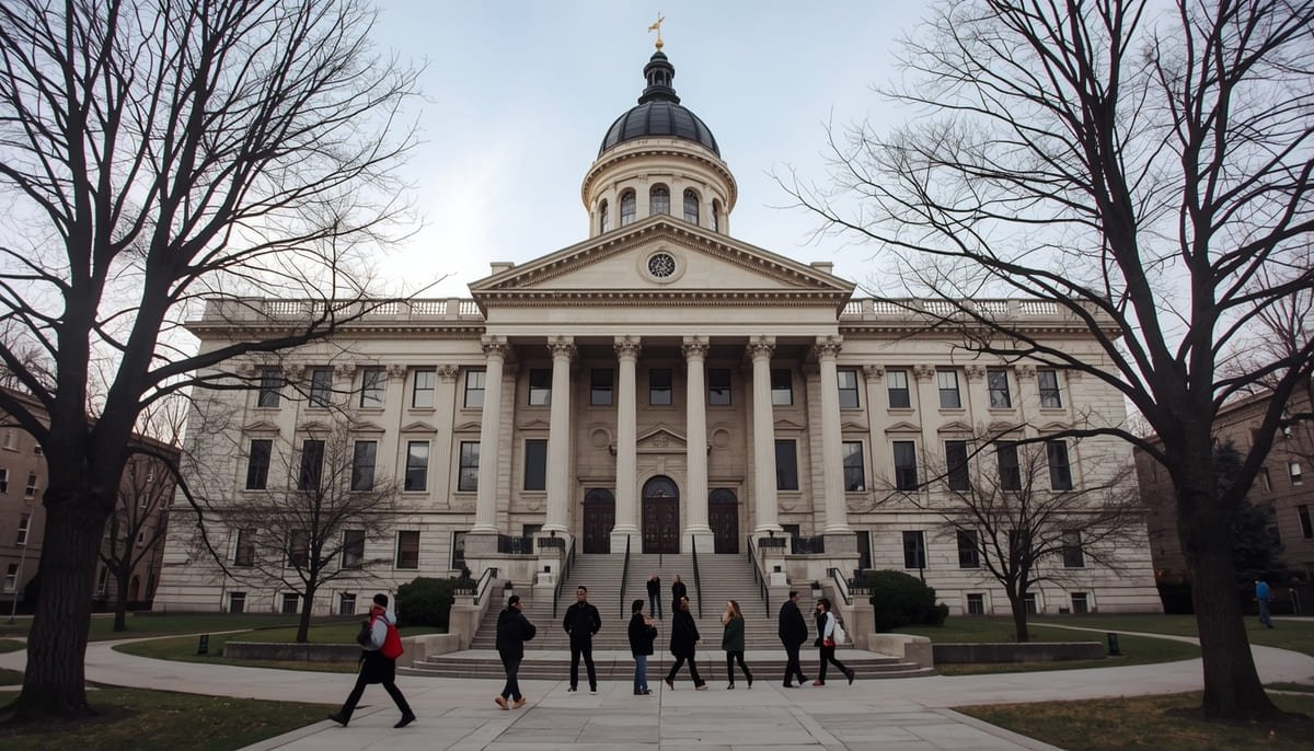 Columbus City Council members voting on ICE activity legislation at City Hall