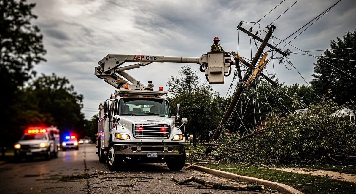 Nearly 70,000 AEP Customers in Franklin County Lose Power as High Winds Hit Central Ohio; Snow and Rain Coming Sunday Night