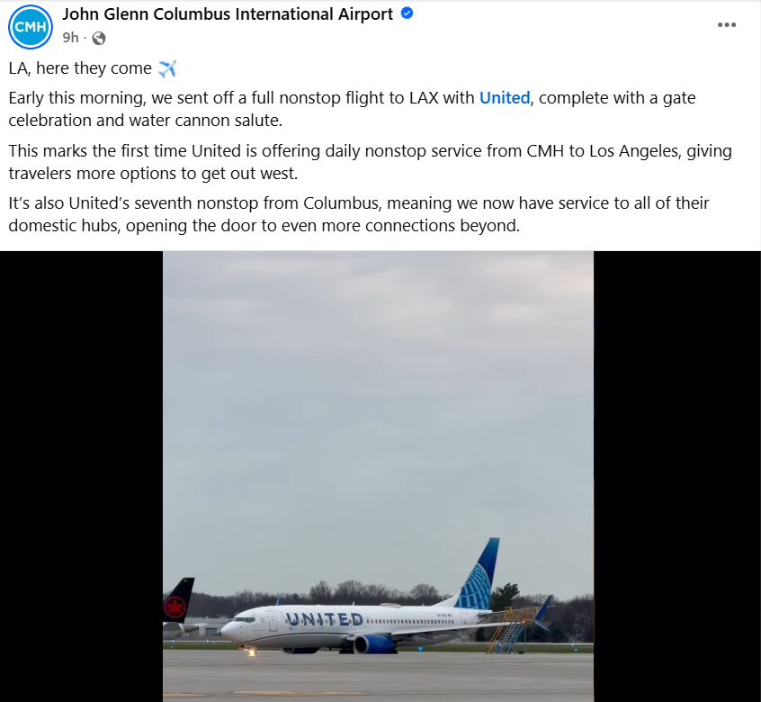 Leaders Hope New Columbus-to-Los Angeles Flight Will Boost Economic Growth Leaders Hope New Columbus-to-Los Angeles Flight Will Boost Economic Growth