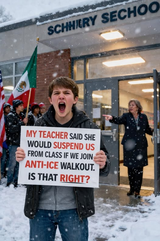 Columbus Teacher Suspended After Taking Students Out of Class During Anti-ICE Walkout